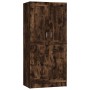 Armario madera contrachapada roble ahumado 82,5x51,5x180 cm en Armarios roperos | Comprar online en Foru.es