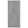 Armario de madera contrachapada gris Sonoma 82,5x51,5x180 cm en Armarios roperos | Comprar online en Foru.es