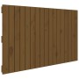 Cabecero cama pared madera maciza pino marrón miel 108x3x60 cm de vidaXL, Cabeceros y pies de cama - Ref: Foro24-824826, Prec...
