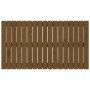 Cabecero cama pared madera maciza pino marrón miel 108x3x60 cm de vidaXL, Cabeceros y pies de cama - Ref: Foro24-824826, Prec...