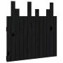 Cabecero de cama pared madera maciza pino negro 82,5x3x80 cm de vidaXL, Cabeceros y pies de cama - Ref: Foro24-824807, Precio...