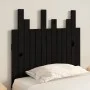 Cabecero de cama pared madera maciza pino negro 82,5x3x80 cm de vidaXL, Cabeceros y pies de cama - Ref: Foro24-824807, Precio...