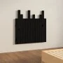 Cabecero de cama pared madera maciza pino negro 82,5x3x80 cm de vidaXL, Cabeceros y pies de cama - Ref: Foro24-824807, Precio...