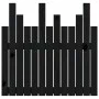 Cabecero de cama pared madera maciza pino negro 82,5x3x80 cm de vidaXL, Cabeceros y pies de cama - Ref: Foro24-824807, Precio...
