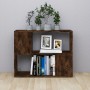 Estantería/divisor de espacios color roble ahumado 80x24x63 cm en Librerías y estanterías | Comprar online en Foru.es