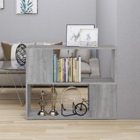 Estantería/divisor de espacios gris Sonoma 80x24x63 cm en Librerías y estanterías | Comprar online en Foru.es