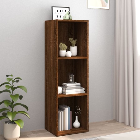 Estantería/mueble TV contrachapada roble marrón 36x30x114 cm en Librerías y estanterías | Comprar online en Foru.es