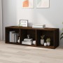 Estantería/mueble TV contrachapada roble marrón 36x30x114 cm en Librerías y estanterías | Comprar online en Foru.es