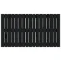 Wandbett-Kopfteil aus massivem schwarzem Kiefernholz, 108 x 3 x 60 cm von vidaXL, Kopf- und Fußteile - Ref: Foro24-824827, Pr...