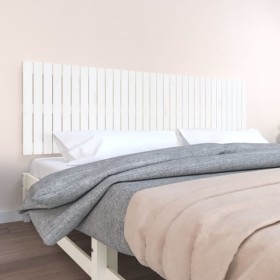 Cabecero de cama pared madera maciza pino blanco 204x3x60 cm de vidaXL, Cabeceros y pies de cama - Ref: Foro24-824829, Precio...