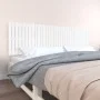 Cabecero de cama pared madera maciza pino blanco 204x3x60 cm de vidaXL, Cabeceros y pies de cama - Ref: Foro24-824829, Precio...