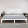 Cabecero de cama pared madera maciza pino blanco 204x3x60 cm de vidaXL, Cabeceros y pies de cama - Ref: Foro24-824829, Precio...