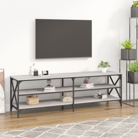 Mueble de TV madera contrachapada gris Sonoma 160x40x50 cm en Muebles TV | Comprar online en Foru.es