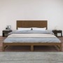 Cabecero de cama madera maciza pino marrón miel 204x3x60 cm de vidaXL, Cabeceros y pies de cama - Ref: Foro24-824831, Precio:...