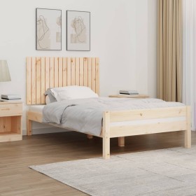 Cabecero de cama de pared madera maciza de pino 108x3x60 cm de vidaXL, Cabeceros y pies de cama - Ref: Foro24-824823, Precio:...
