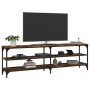 Mueble de TV madera contrachapada roble ahumado 160x30x50 cm en Muebles TV | Comprar online en Foru.es