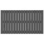 Cabecero de cama de pared madera maciza pino gris 108x3x60 cm de vidaXL, Cabeceros y pies de cama - Ref: Foro24-824825, Preci...