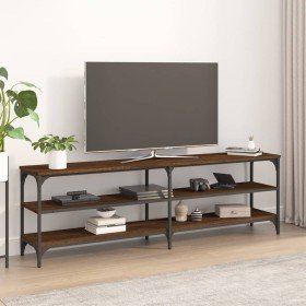 Mueble de TV madera contrachapada roble marrón 160x30x50 cm en Muebles TV | Comprar online en Foru.es