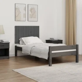 Gray pine solid wood wall bed headboard 95.5x3x60 cm by vidaXL, Headboards and footboards - Ref: Foro24-824835, Price: 56,81 ...