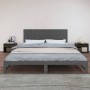 Cabecero de cama de pared madera maciza pino gris 204x3x60 cm de vidaXL, Cabeceros y pies de cama - Ref: Foro24-824830, Preci...
