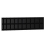 Cabecero de cama de pared madera maciza pino negro 204x3x60 cm de vidaXL, Cabeceros y pies de cama - Ref: Foro24-824832, Prec...