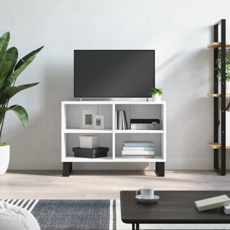 Mueble de TV madera de ingeniería blanco 69,5x30x50 cm en Muebles TV | Comprar online en Foru.es