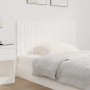 Cabecero de cama pared madera maciza pino blanco 127,5x3x60 cm de vidaXL, Cabeceros y pies de cama - Ref: Foro24-824839, Prec...