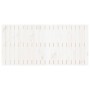 Cabecero de cama pared madera maciza pino blanco 127,5x3x60 cm de vidaXL, Cabeceros y pies de cama - Ref: Foro24-824839, Prec...