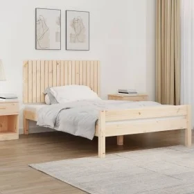 Wandbett-Kopfteil aus massivem Kiefernholz, 127,5 x 3 x 60 cm von vidaXL, Kopf- und Fußteile - Ref: Foro24-824838, Preis: 57,...