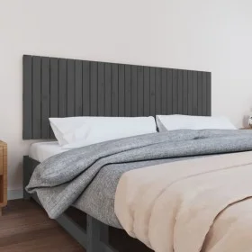 Gray pine solid wood wall bed headboard 185x3x60 cm by vidaXL, Headboards and footboards - Ref: Foro24-824865, Price: 114,67 ...