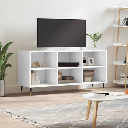 Mueble de TV madera de ingeniería blanco 103,5x30x50 cm en Muebles TV | Comprar online en Foru.es