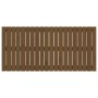 Cabecero cama pared madera maciza pino marrón miel 127,5x3x60cm de vidaXL, Cabeceros y pies de cama - Ref: Foro24-824841, Pre...