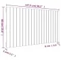 Cabecero cama pared madera maciza pino marrón miel 127,5x3x60cm de vidaXL, Cabeceros y pies de cama - Ref: Foro24-824841, Pre...