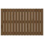 Cabecero cama pared madera maciza pino marrón miel 95,5x3x60 cm de vidaXL, Cabeceros y pies de cama - Ref: Foro24-824836, Pre...