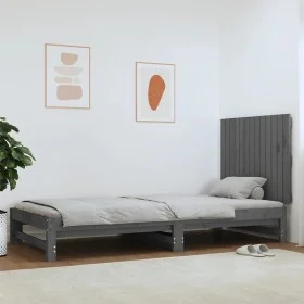 Gray pine solid wood wall bed headboard 82.5x3x60 cm by vidaXL, Headboards and footboards - Ref: Foro24-824855, Price: 38,49 ...