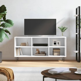 Mueble de TV madera de ingeniería blanco 103,5x30x50 cm en Muebles TV | Comprar online en Foru.es