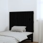 Cabecero de cama pared madera maciza pino negro 82,5x3x60 cm de vidaXL, Cabeceros y pies de cama - Ref: Foro24-824857, Precio...