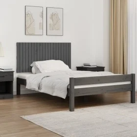 Gray pine solid wood wall bed headboard 127.5x3x60 cm by vidaXL, Headboards and footboards - Ref: Foro24-824840, Price: 72,07...