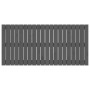 Cabecero de cama de pared madera maciza pino gris 127,5x3x60 cm de vidaXL, Cabeceros y pies de cama - Ref: Foro24-824840, Pre...