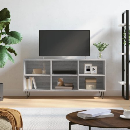 Mueble de TV madera de ingeniería gris Sonoma 103,5x30x50 cm en Muebles TV | Comprar online en Foru.es