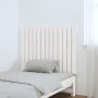 Cabecero de cama pared madera maciza pino blanco 82,5x3x60 cm de vidaXL, Cabeceros y pies de cama - Ref: Foro24-824854, Preci...