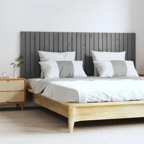 Gray pine solid wood wall bed headboard 166x3x60 cm by vidaXL, Headboards and footboards - Ref: Foro24-824860, Price: 92,65 €...