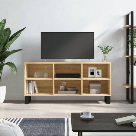 Mueble de TV madera de ingeniería roble Sonoma 103,5x30x50 cm en Muebles TV | Comprar online en Foru.es