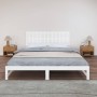 Cabecero de cama de pared madera maciza pino blanco 185x3x60 cm de vidaXL, Cabeceros y pies de cama - Ref: Foro24-824864, Pre...