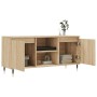Mueble de TV madera de ingeniería roble Sonoma 104x35x50 cm en Muebles TV | Comprar online en Foru.es