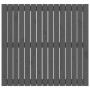 Cabecero de cama de pared madera maciza pino gris 95,5x3x90 cm de vidaXL, Cabeceros y pies de cama - Ref: Foro24-824885, Prec...