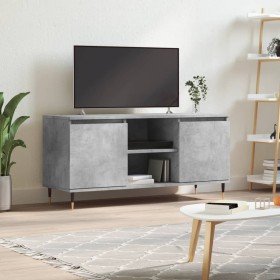 Mueble de TV madera de ingeniería gris hormigón 104x35x50 cm en Muebles TV | Comprar online en Foru.es
