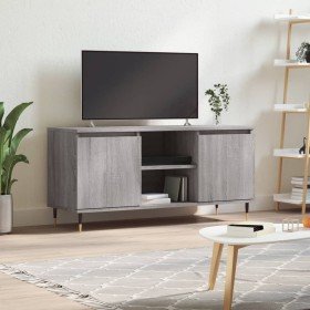 Mueble de TV madera de ingeniería gris Sonoma 104x35x50 cm en Muebles TV | Comprar online en Foru.es