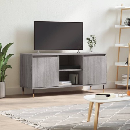 Mueble de TV madera de ingeniería gris Sonoma 104x35x50 cm en Muebles TV | Comprar online en Foru.es