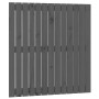 Cabecero de cama de pared madera maciza pino gris 82,5x3x90 cm de vidaXL, Cabeceros y pies de cama - Ref: Foro24-824905, Prec...